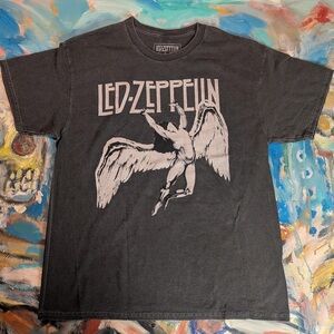 Led Zeppelin Men’s Black Graphic Short Sleeve Tee